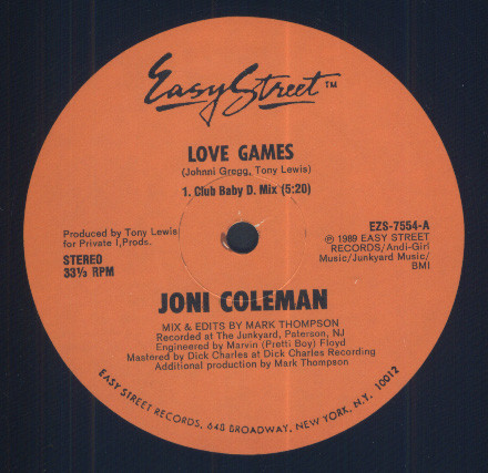 Joni Coleman - Love Games | Easy Street Records (EZS-7554) Joni Coleman - Love Games | Easy Street Records (EZS-7554)
