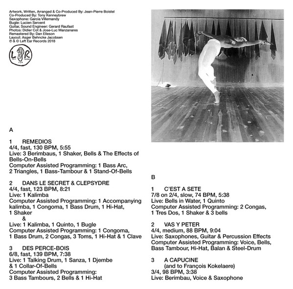 Jean-Pierre Boistel  &  Tony Kenneybrew - Percussions Pour La Danse | Left Ear Records (LER 1016)