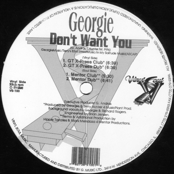 Georgie - Don't Want You | Vinyl Soul (VS-100)