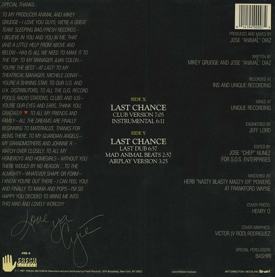 Cyré - Last Chance | Fresh Records (FRE-8) - 2