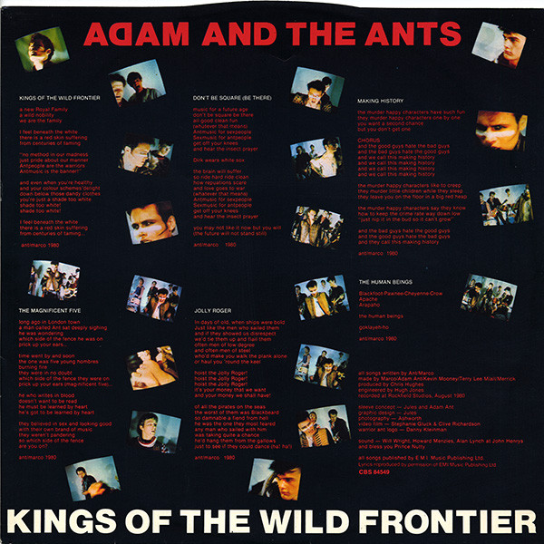 Adam And The Ants - Kings Of The Wild Frontier | CBS (84549) - 6 Adam And The Ants - Kings Of The Wild Frontier | CBS (84549) - 6