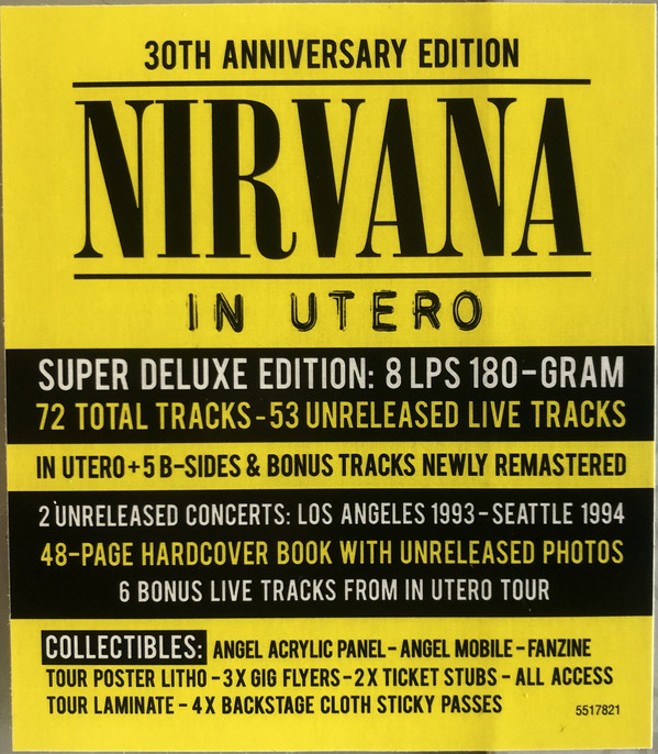 Nirvana - In Utero - SUPER DELUXE EDITION BOX SET | DGC (5517821) - 3 Nirvana - In Utero - SUPER DELUXE EDITION BOX SET | DGC (5517821) - 3