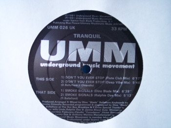 Don't You Ever Stop / Smoke Signals