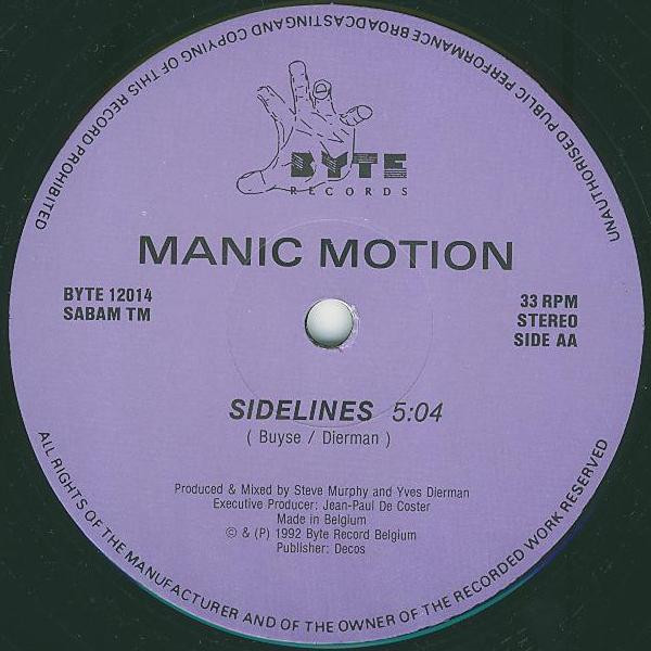 Manic Motion - Technologies / Sidelines | Byte Records (BYTE 12014) - 2