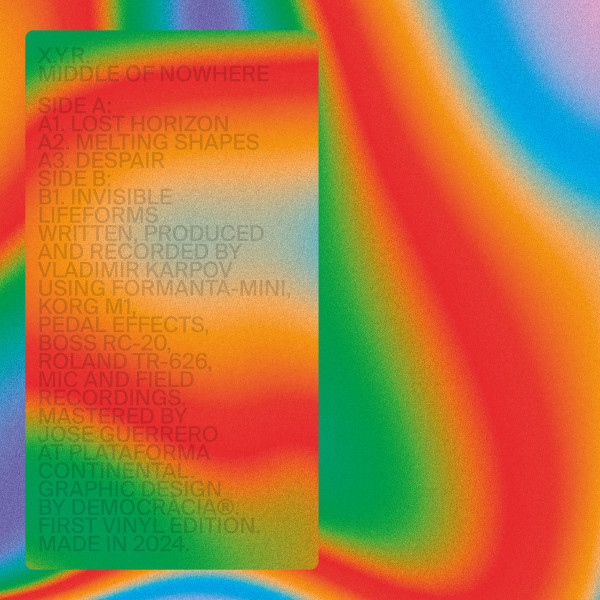 X.Y.R. - Middle Of Nowhere | Abstrakce Records (ABST 039)