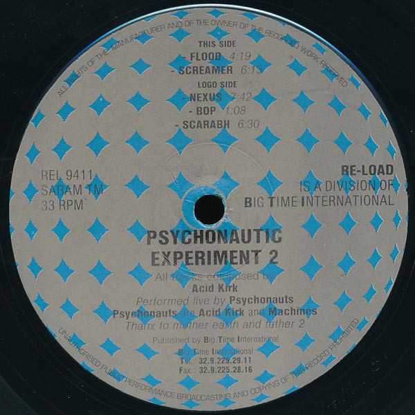 Acid Kirk - Psychonautic Experiments Vol. 2 | Re-load Records (REL 9411) - main