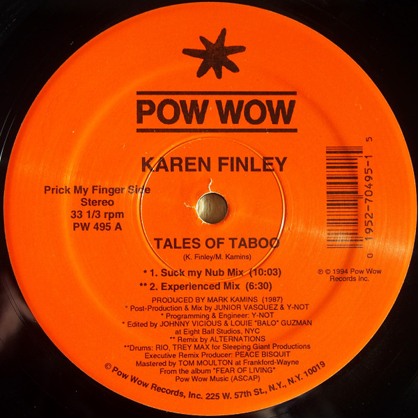 Karen Finley - Tales Of Taboo | Pow Wow Records (PW 495) Karen Finley - Tales Of Taboo | Pow Wow Records (PW 495)