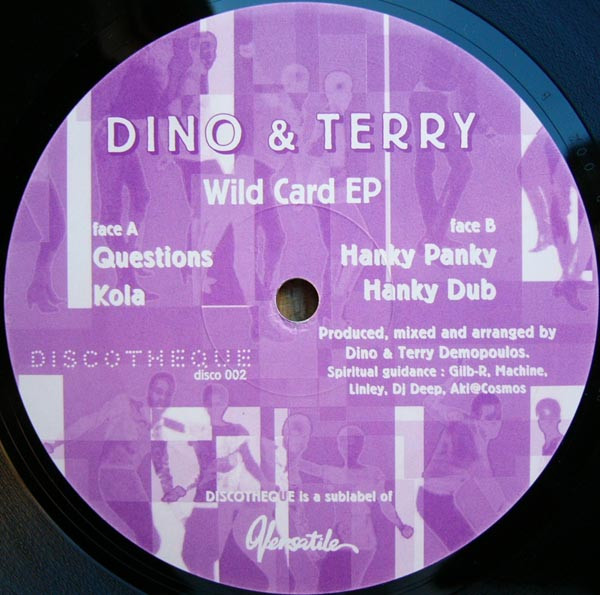 Dino & Terry - Wild Card EP | Discotheque (disco 002) - 3