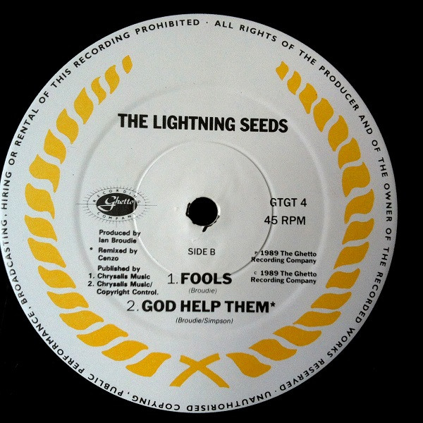 Lightning Seeds - Pure | Ghetto Recording Company (GTGT 4) - 4