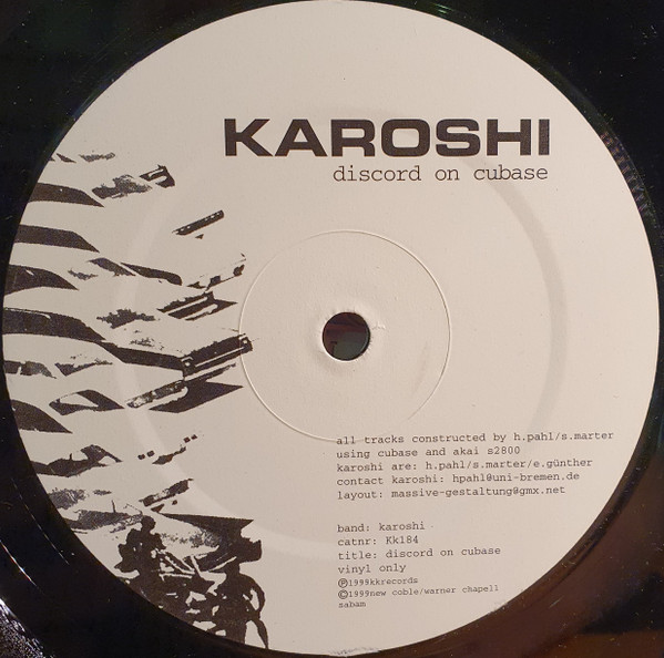 Karoshi - Discord On Cubase | KK Records (KK 184) - 2