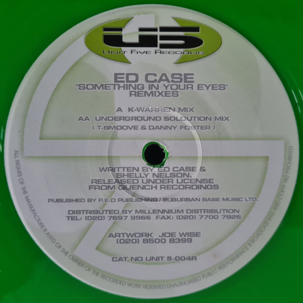 Ed Case - Something In Your Eyes (Remixes) | Unit Five Records (UNIT5004R)