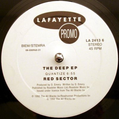 Red Sector - The Deep EP | Lafayette (LA 2413 6)