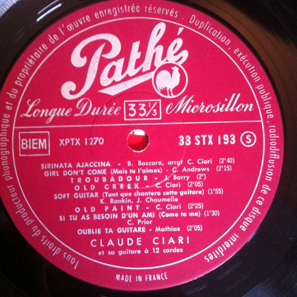 Claude Ciari - La Danse De Zorba | Pathé (STX 193) - 2