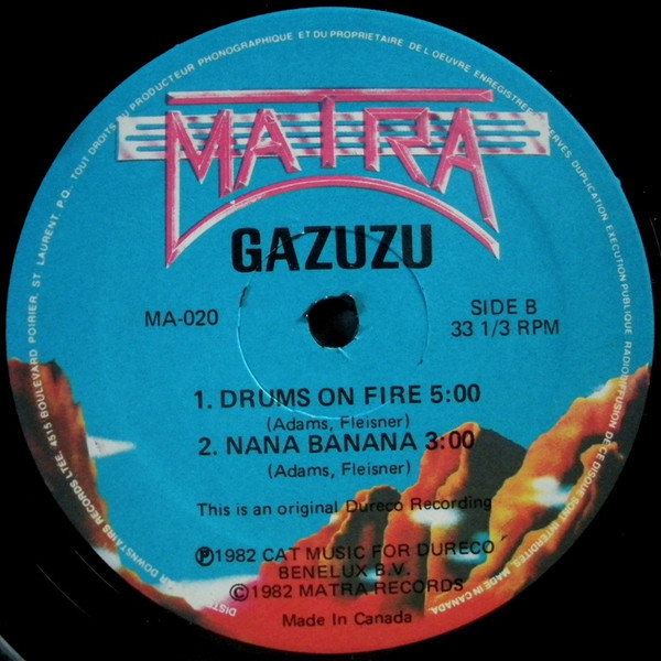 Gazuzu - Drums On Fire (Remix) / Nana Banana | Matra (MA-020)