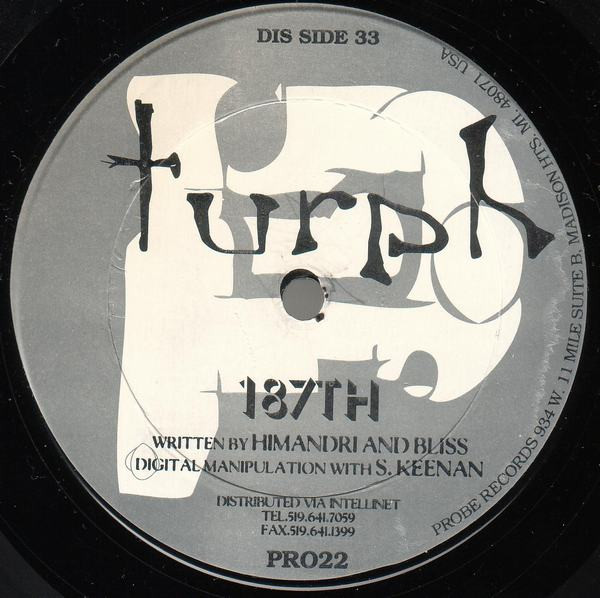 Turph - 187th | Probe Records (PRO22) - main