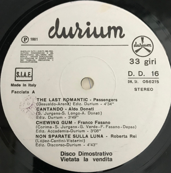 Various - Untitled | Durium (D. D. 16) Various - Untitled | Durium (D. D. 16)