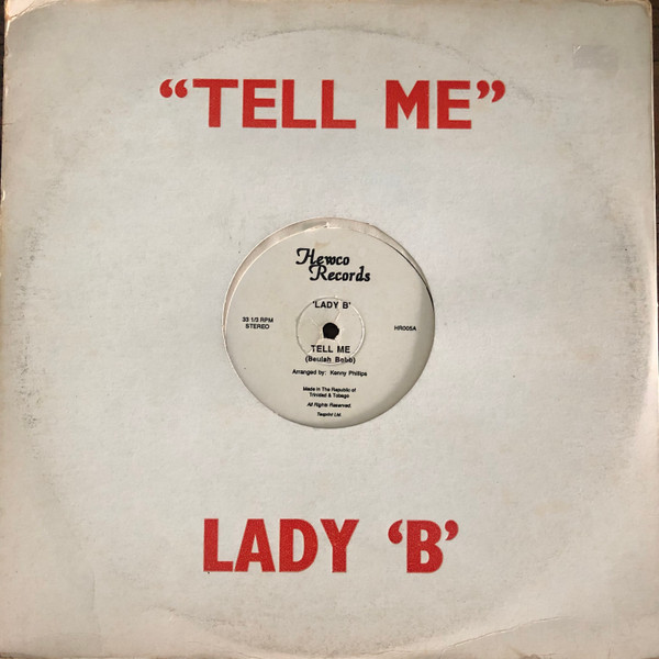 Lady B - Tell Me | Hewco Records (HR005)