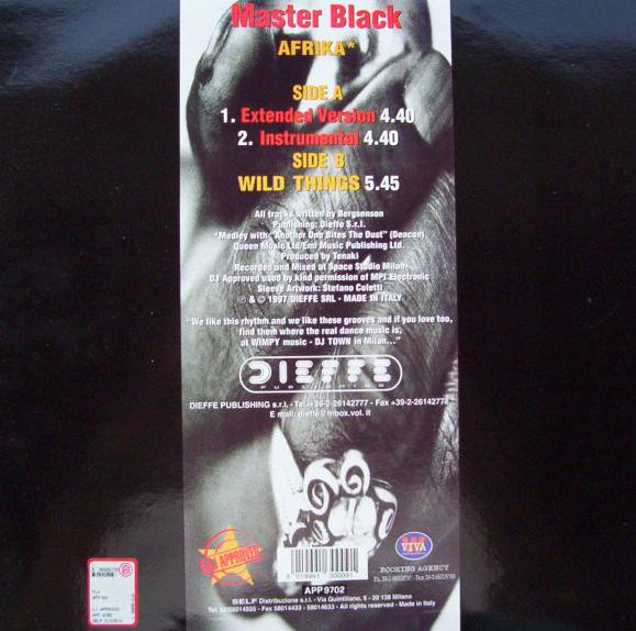 Master Black - Afrika / Wild Things | DJ Approved (APP 9702) - 2