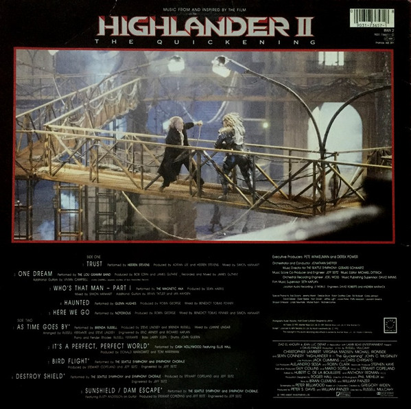 Various - Music From And Inspired By The Film Highlander 2 - The Quickening | Bronze (BWX 2) - 2