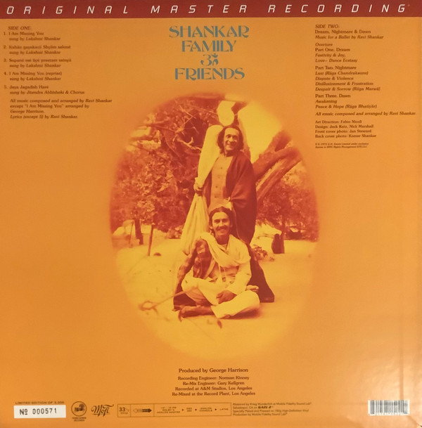 Ravi Shankar - Shankar Family & Friends | Mobile Fidelity Sound Lab (MFSL1-522)