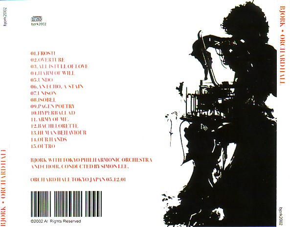 Björk - Orchard Hall | Not On Label (Björk) (bjork2002) - 2