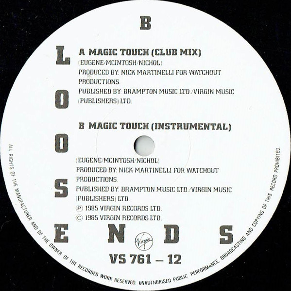 Loose Ends - Magic Touch (Club Mix) | Virgin (VS 761 - 12) - 5 Loose Ends - Magic Touch (Club Mix) | Virgin (VS 761 - 12) - 5
