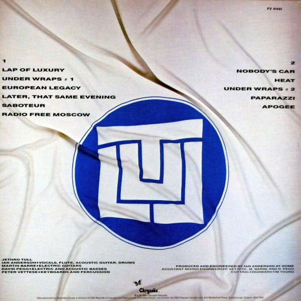 Jethro Tull - Under Wraps | Chrysalis (FV 41461) - 2