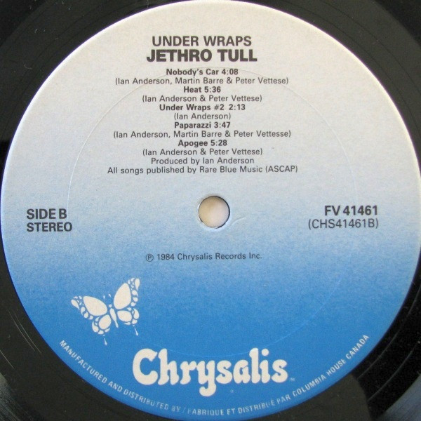 Jethro Tull - Under Wraps | Chrysalis (FV 41461) - 4