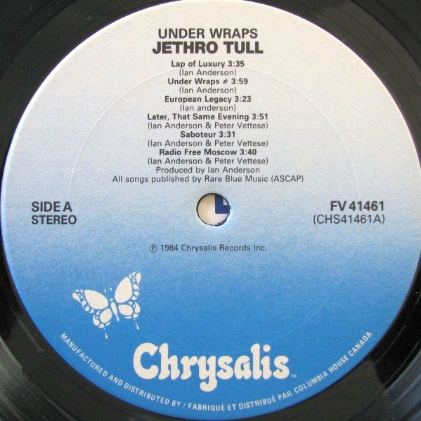 Jethro Tull - Under Wraps | Chrysalis (FV 41461) - 3