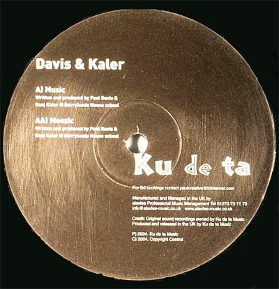 Davis & Kaler - Music / Moozic | Ku de ta Music (Ku de ta 5) - main