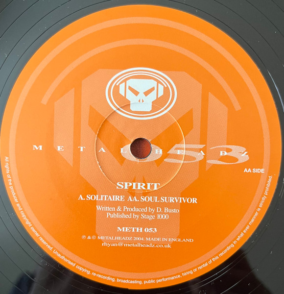 Spirit - Solitaire (Remix) / Soul Survivor | Metalheadz (METH 053) - 4