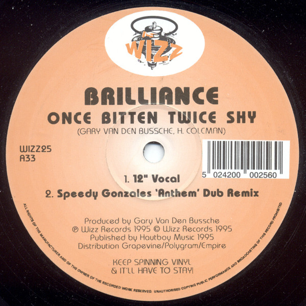Brilliance - Once Bitten Twice Shy | Wizz Records (WIZZ25)
