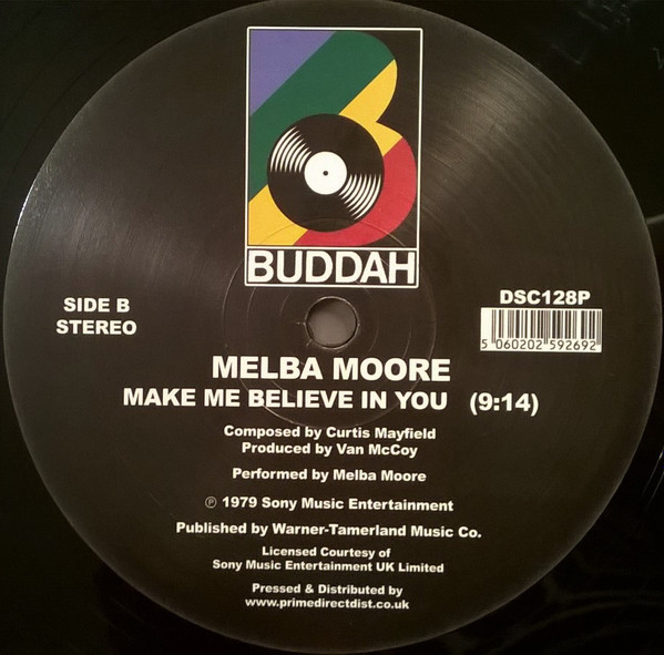 Melba Moore - Standing Right Here / Make Me Believe In You | Buddah Records (DSC128P) - 2