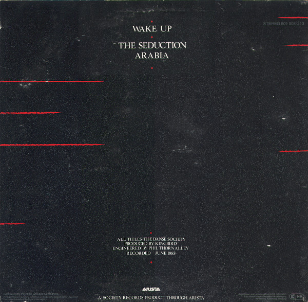 The Danse Society - Wake Up | Arista (601 008) - 2