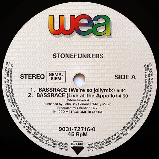 The Stonefunkers - Bassrace | WEA (9031-72716-0) - 4