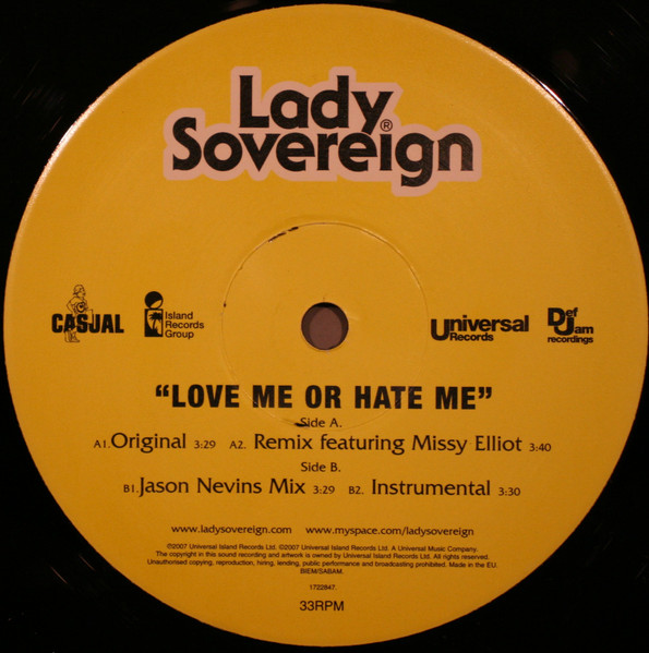 Lady Sovereign - Love Me Or Hate Me | Def Jam Recordings (172 284 7) - 4
