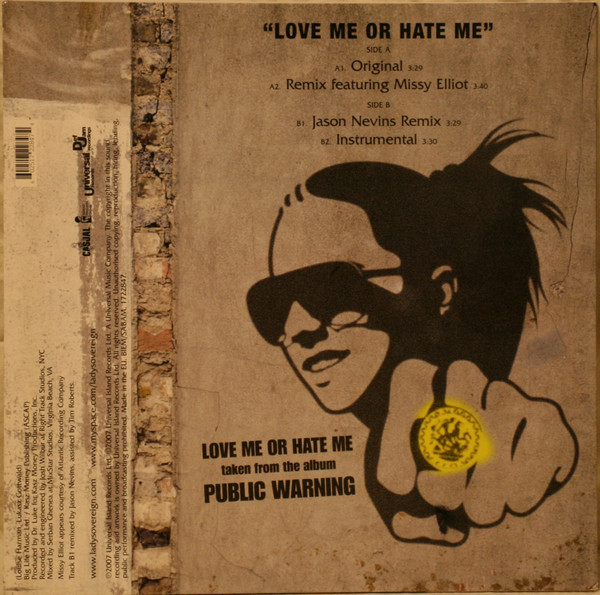 Lady Sovereign - Love Me Or Hate Me | Def Jam Recordings (172 284 7) - 2