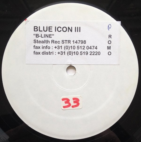 Blue Icon - B-Line | Stealth Records (STR 14798) - 2