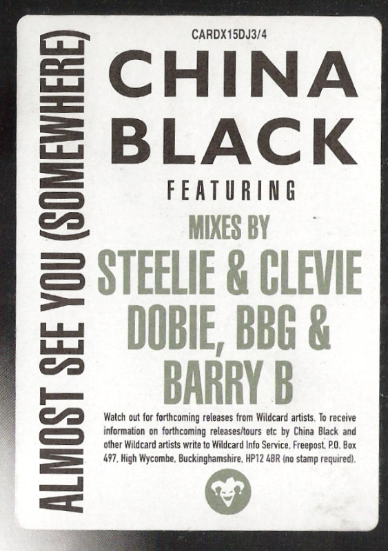 China Black - Almost See You (Somewhere) | Wildcard (CARDX15DJ3) China Black - Almost See You (Somewhere) | Wildcard (CARDX15DJ3)