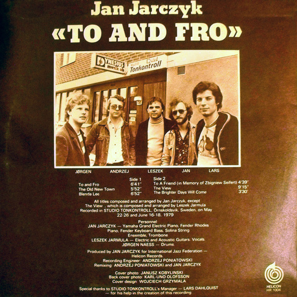 Jan Jarczyk - To And Fro | Helicon (HR 1004) - 2