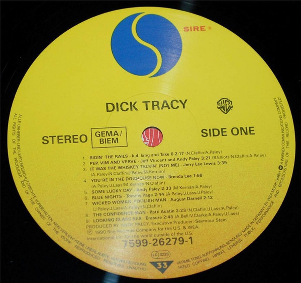 Various - Dick Tracy | Sire (7599-26279-1) - 3