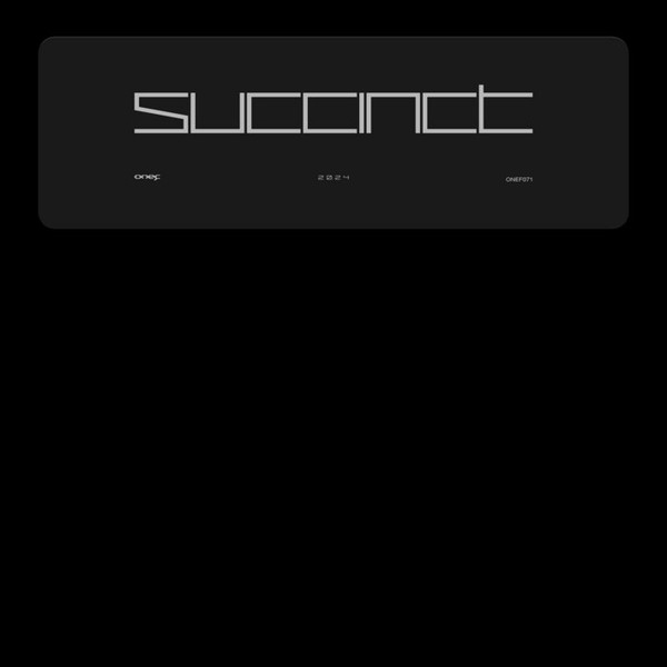 Various - Succinct 2024 | 1985 Music (ONEF070)