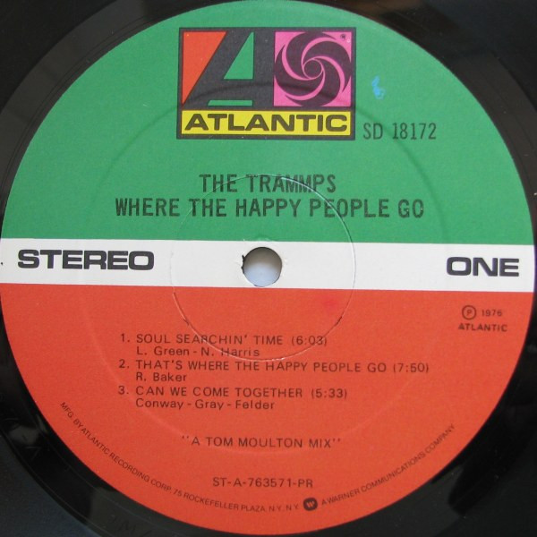 The Trammps - Where The Happy People Go | Atlantic (SD 18172) - 3