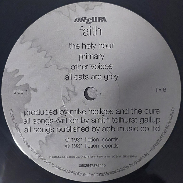 The Cure - Faith | Fiction Records (0602547875440) - 3