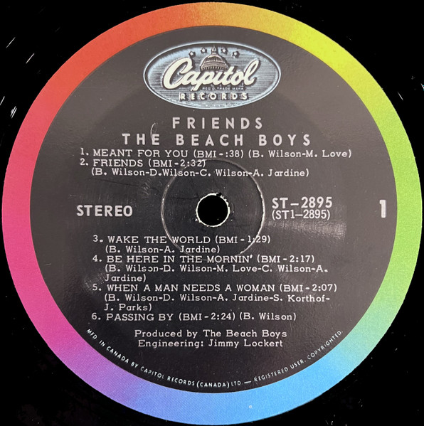 The Beach Boys - Friends | Capitol Records (ST 2895) - 3