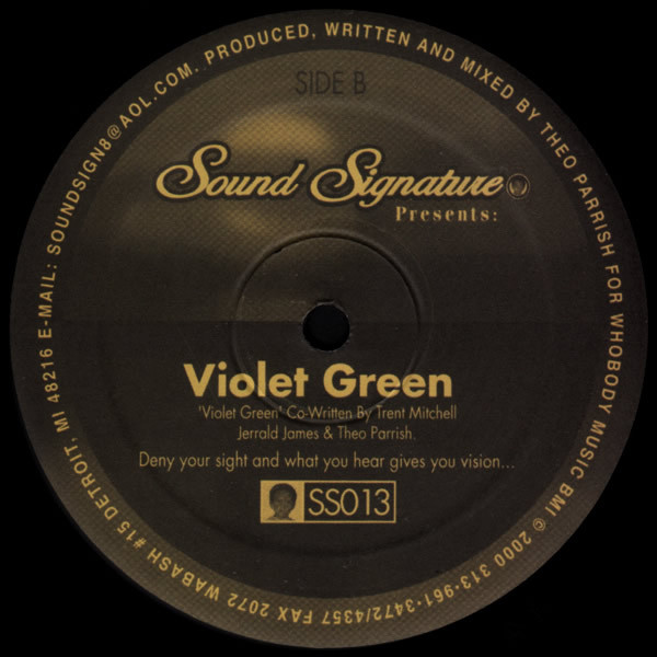 Theo Parrish - Location Of Lost Colors | Sound Signature (SS013)