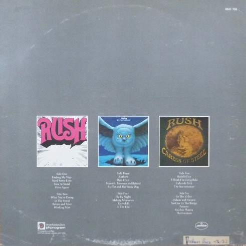 Rush - Archives | Mercury (6641 799) - 4 Rush - Archives | Mercury (6641 799) - 4