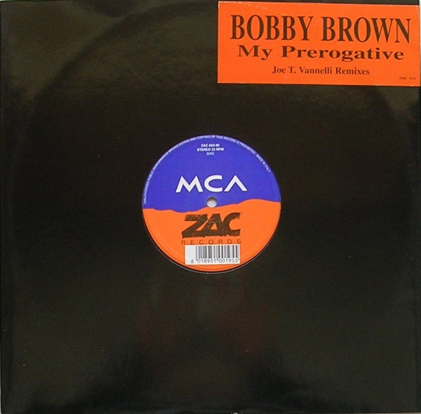 Bobby Brown - My Prerogative | ZAC Records (ZAC 033-95)