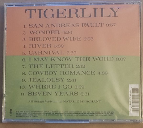 Natalie Merchant - Tigerlily | Elektra (E2 61745)