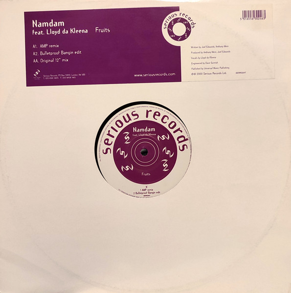 Namdam featuring Lloyd Da Kleena - Fruits | Serious Records (SERR024T)